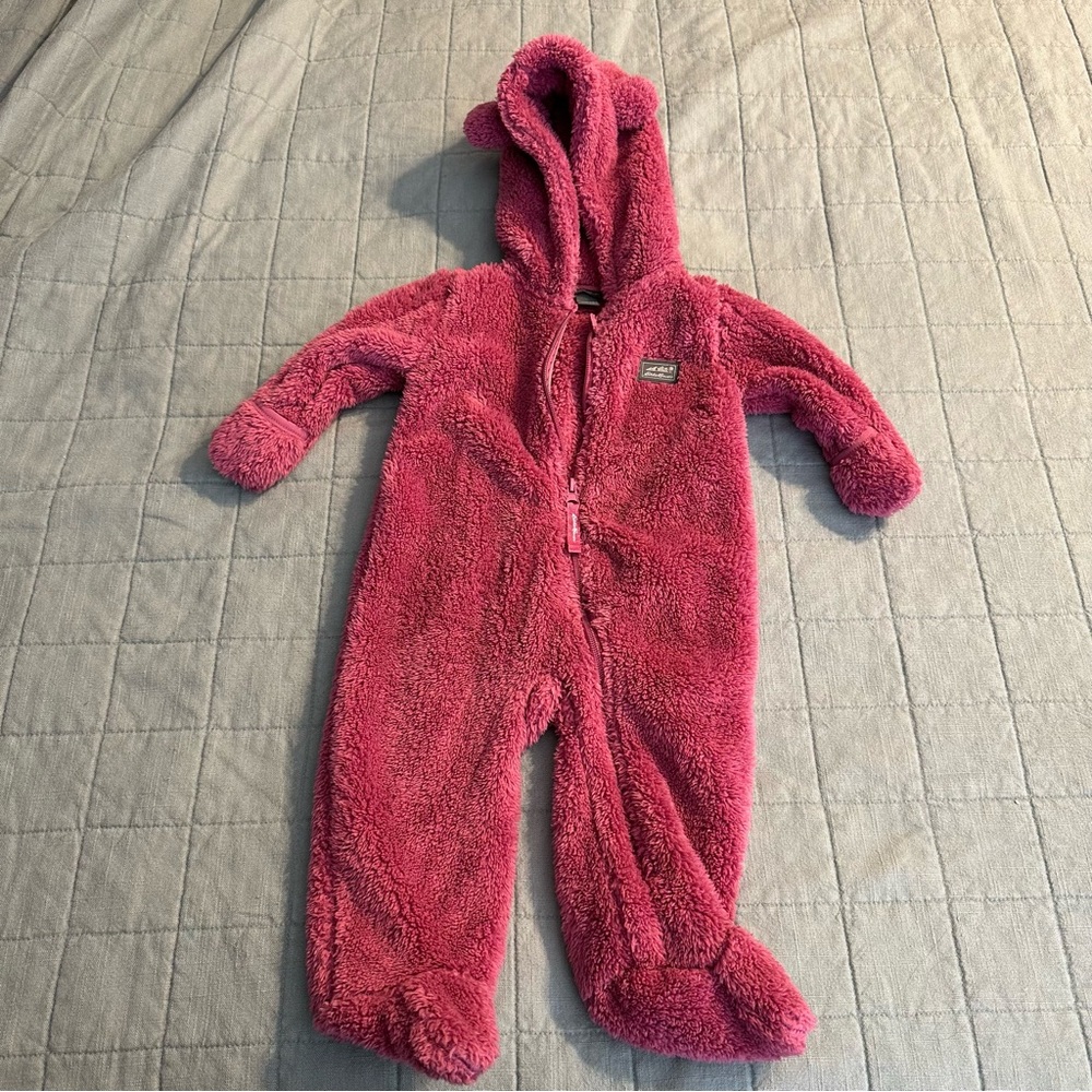 Cozy Pink Fleece Kids One Piece